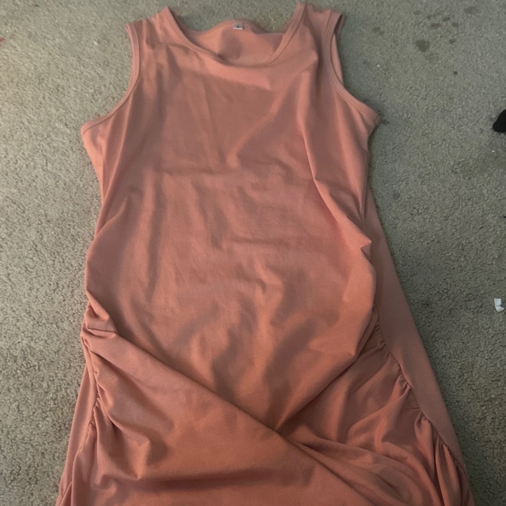 SHEIN Coral Midi Dress